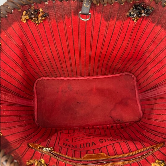 Louis Vuitton Neverfull MM Unique Fringe Boho Style. - Picture 10 of 15